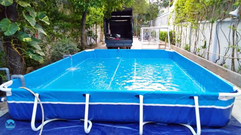 Lắp đặt bể bơi bạt gia đình
