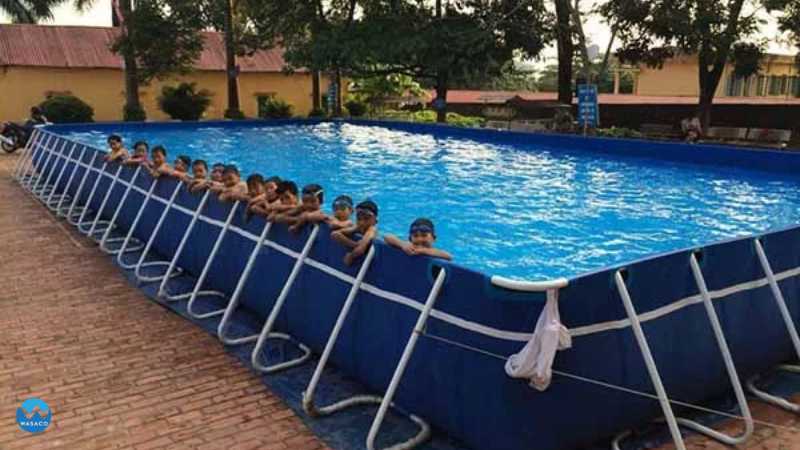 Lắp đặt bể bơi bạt kinh doanh & trường học