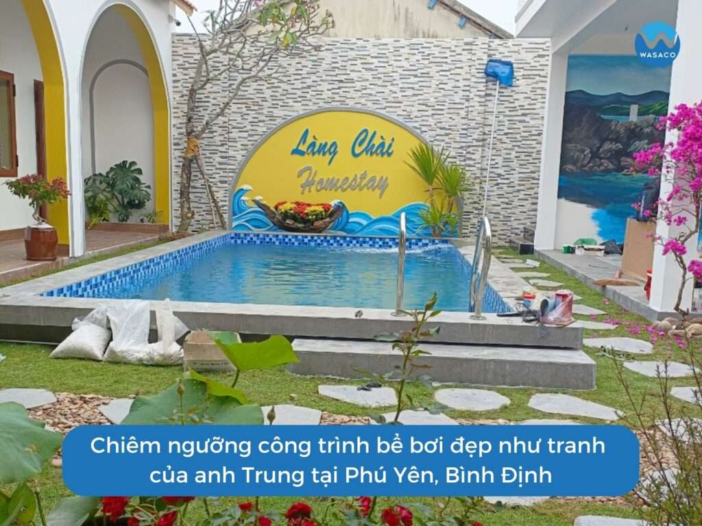 bể bơi Homestay Làng Chài tại Bình Định